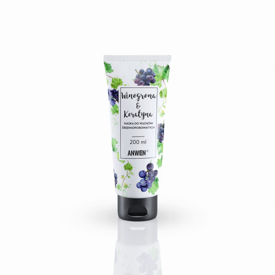 Зволожуюча і живильна маска - Anwen Grapes and Keratin Mask